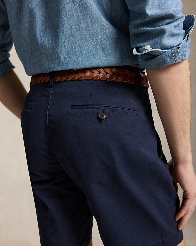 20.5 cm Stretch Straight Fit Chino Short Nautical Ink