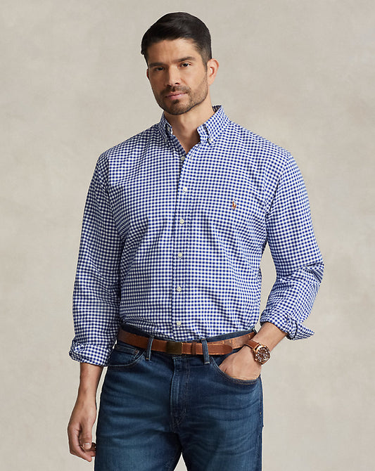 Gingham Oxford Shirt Blue/White Gingham