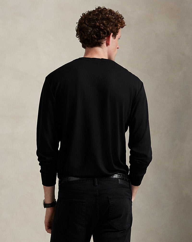 Custom Slim Fit Soft Cotton T-Shirt Black